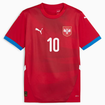 Puma Serbia home jersey for EURO 2024 in Germany with personalization-1