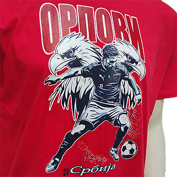 Navijačka majica Orlovi za Euro 2024 - crvena-1