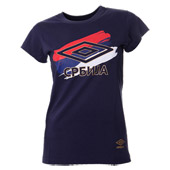 Womens t-shirt Umbro logo - navy