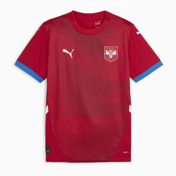 Set two Puma Serbia home jerseys for EURO 2024 in Germany