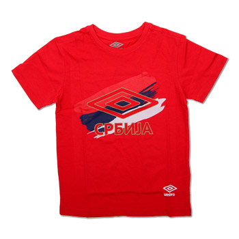 Kids t-shirt Umbro logo - red