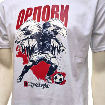 Navijačka majica Orlovi za Euro 2024 - bela-1