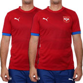Set two Puma Serbia home jerseys for EURO 2024 in Germany