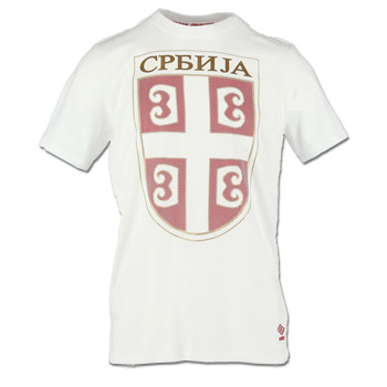 Umbro t-shirt - Serbian emblem - white