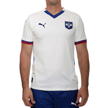 Komplet Puma beli dres Srbije za EURO 2024 u Nemačkoj i crveni Puma kačket-2
