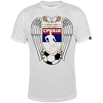 Navijačka majica Katar 2022 orao - bela