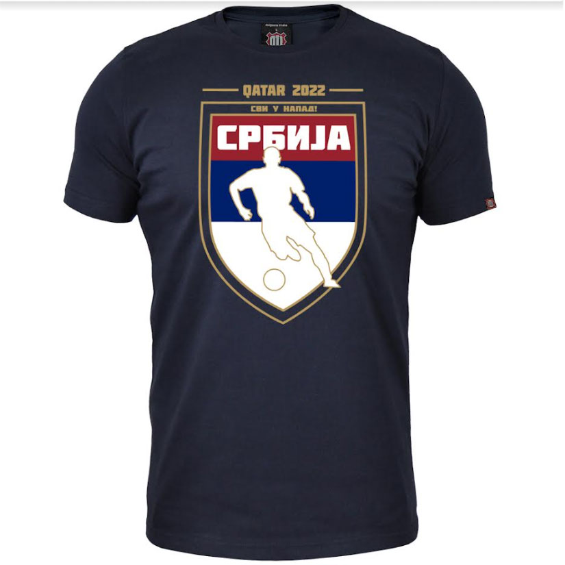 Navijačka majica štit - teget Navijačka majica štit - teget
