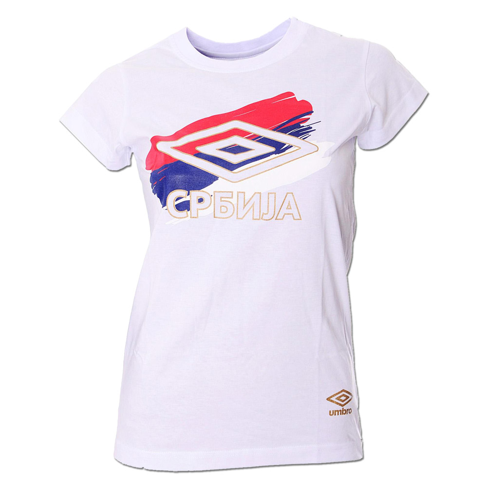 Womens t-shirt Umbro logo - white