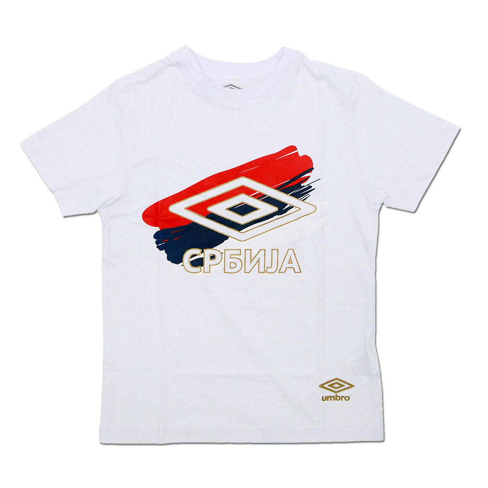 Kids t-shirt Umbro logo - white Kids t-shirt Umbro logo - white