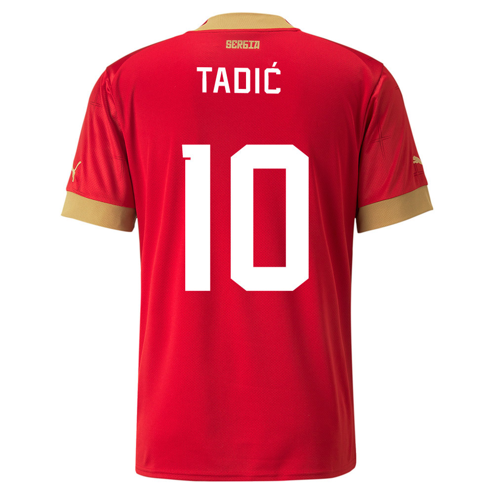 Puma Serbia home jersey for WC in Qatar 2022 with personalization