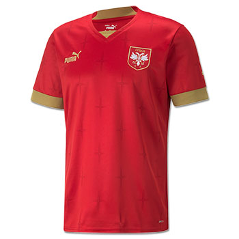 Kit Puma Serbia home jersey and shorts for WC in Qatar 2022-1