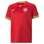 Kids Puma Serbia home jersey for WC in Qatar 2022