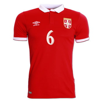 Umbro Serbia home kit 16/17 jersey + shorts with print-2